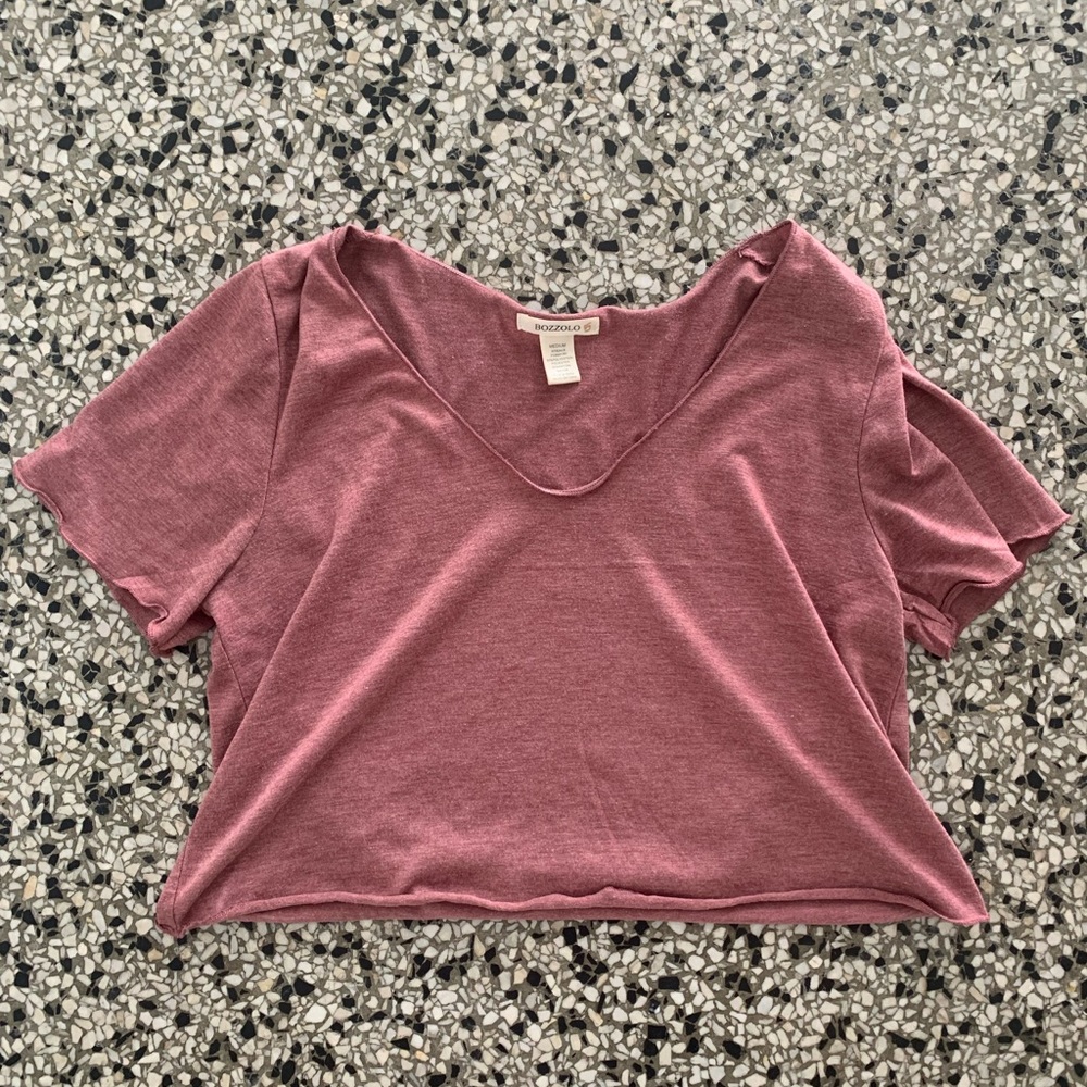 Bozzolo Pink Crop Shirt